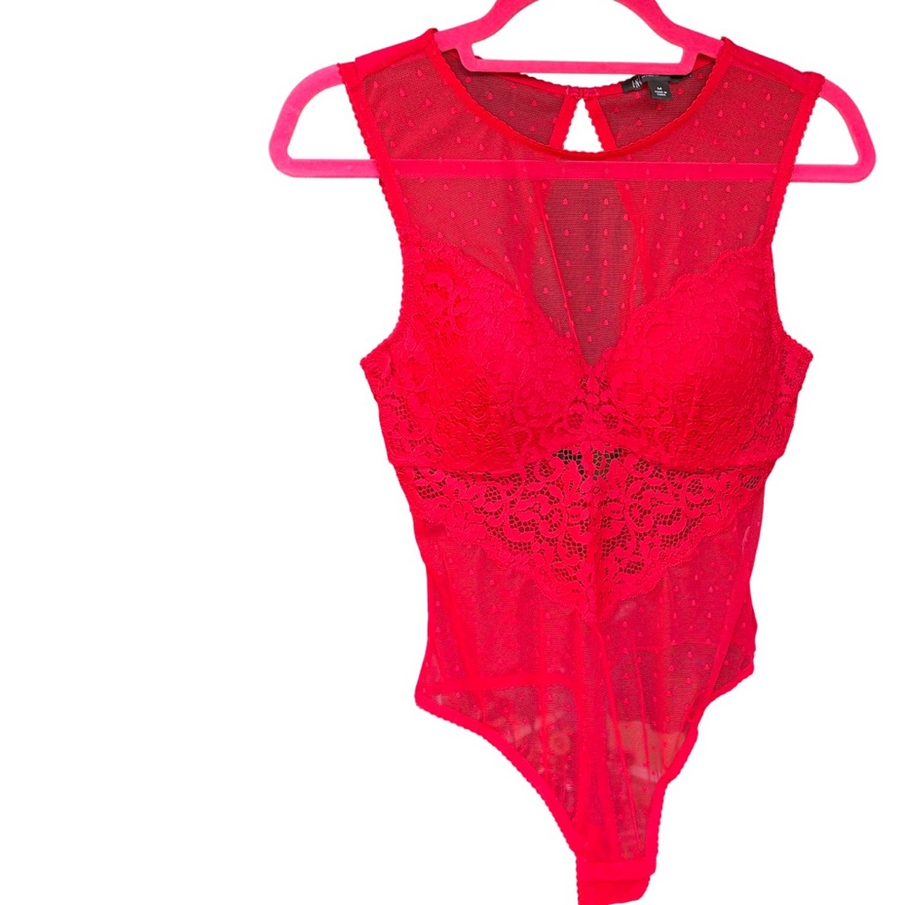 Red Mesh Bodysuit